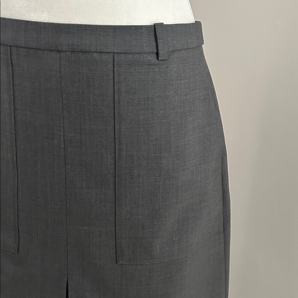 J. Crew Lightweight Wool Gray A-Line Skirt sz 6 - Picture 2 of 6